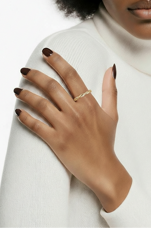 Twisted Crystals Ring