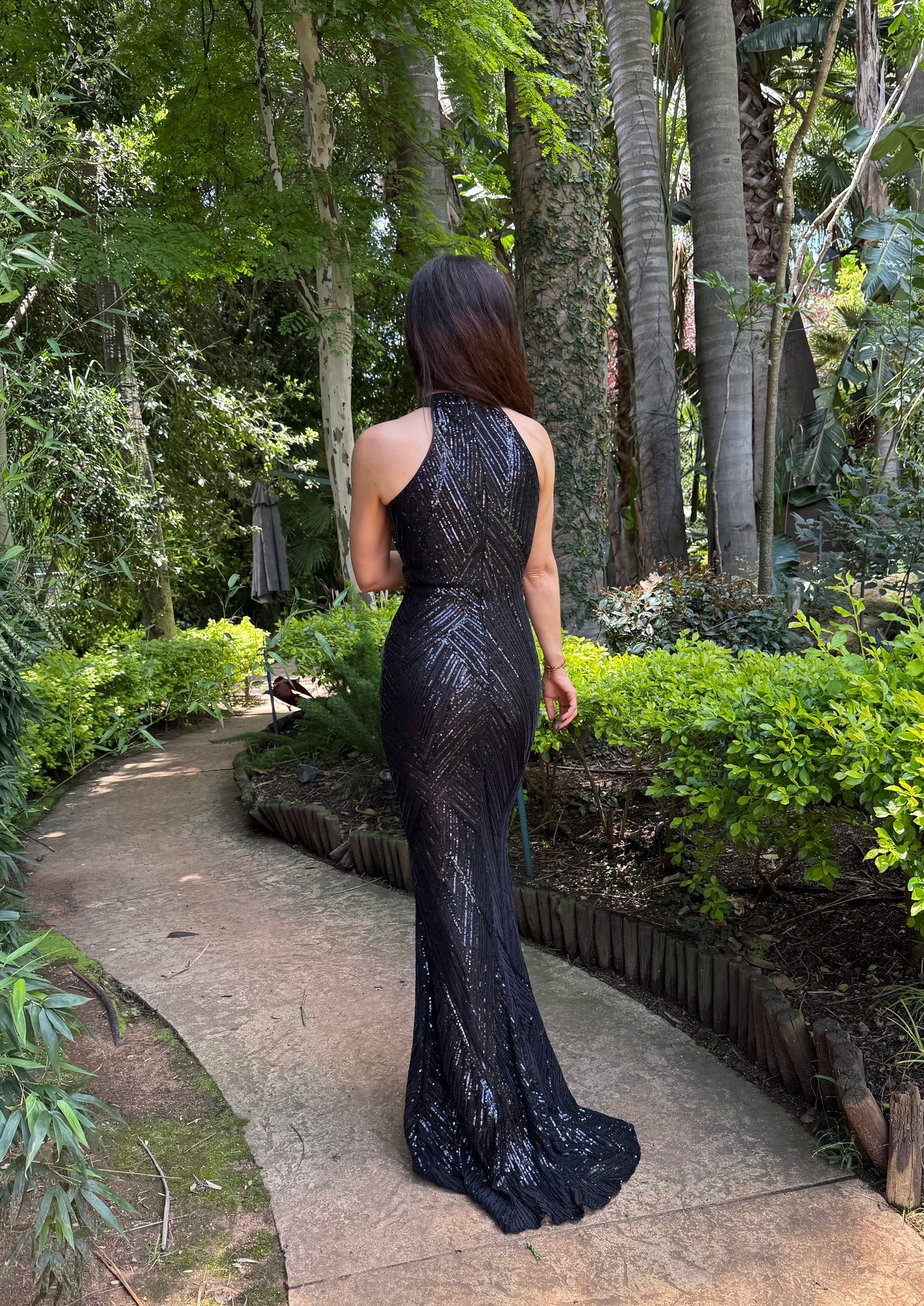 Black Sequence Gown