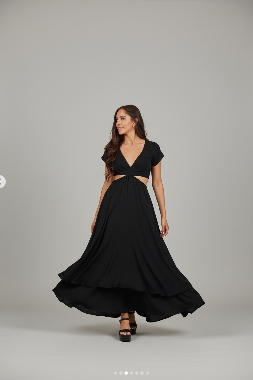 Black Flow Dress