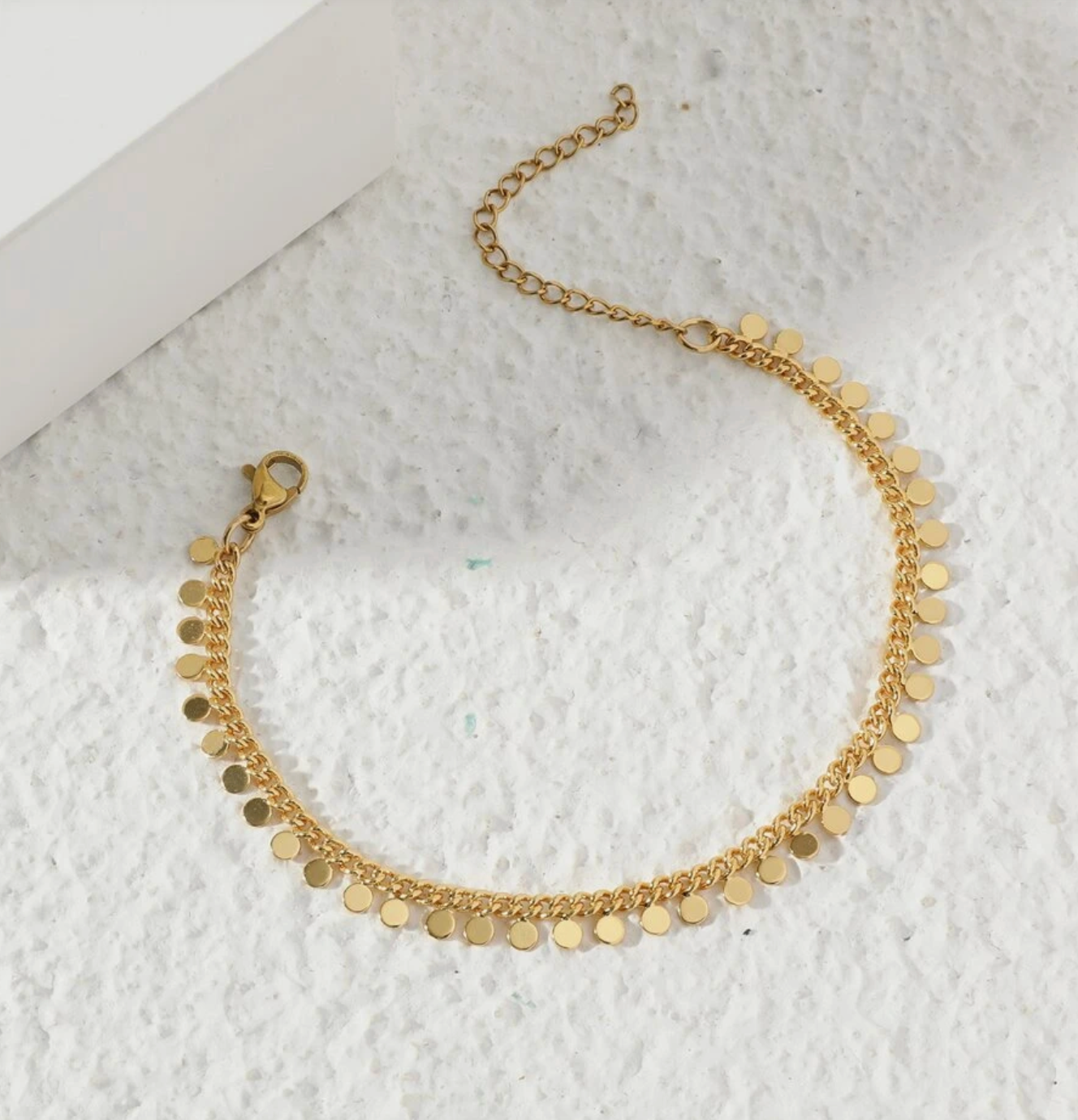 Gold Disk Bracelet