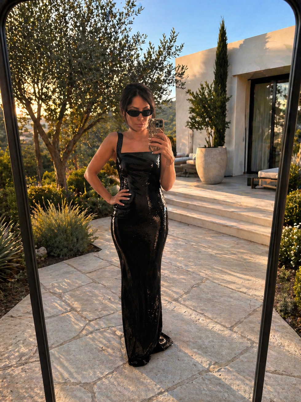 Black Shimmer Gown