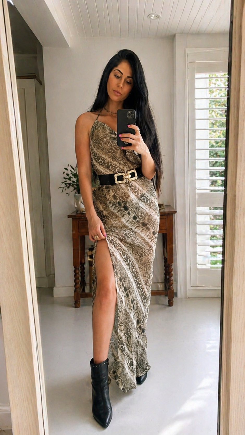 Snake Flow Dress