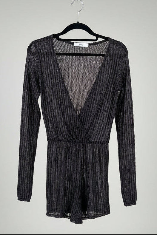 Knitted & Sheer Playsuit