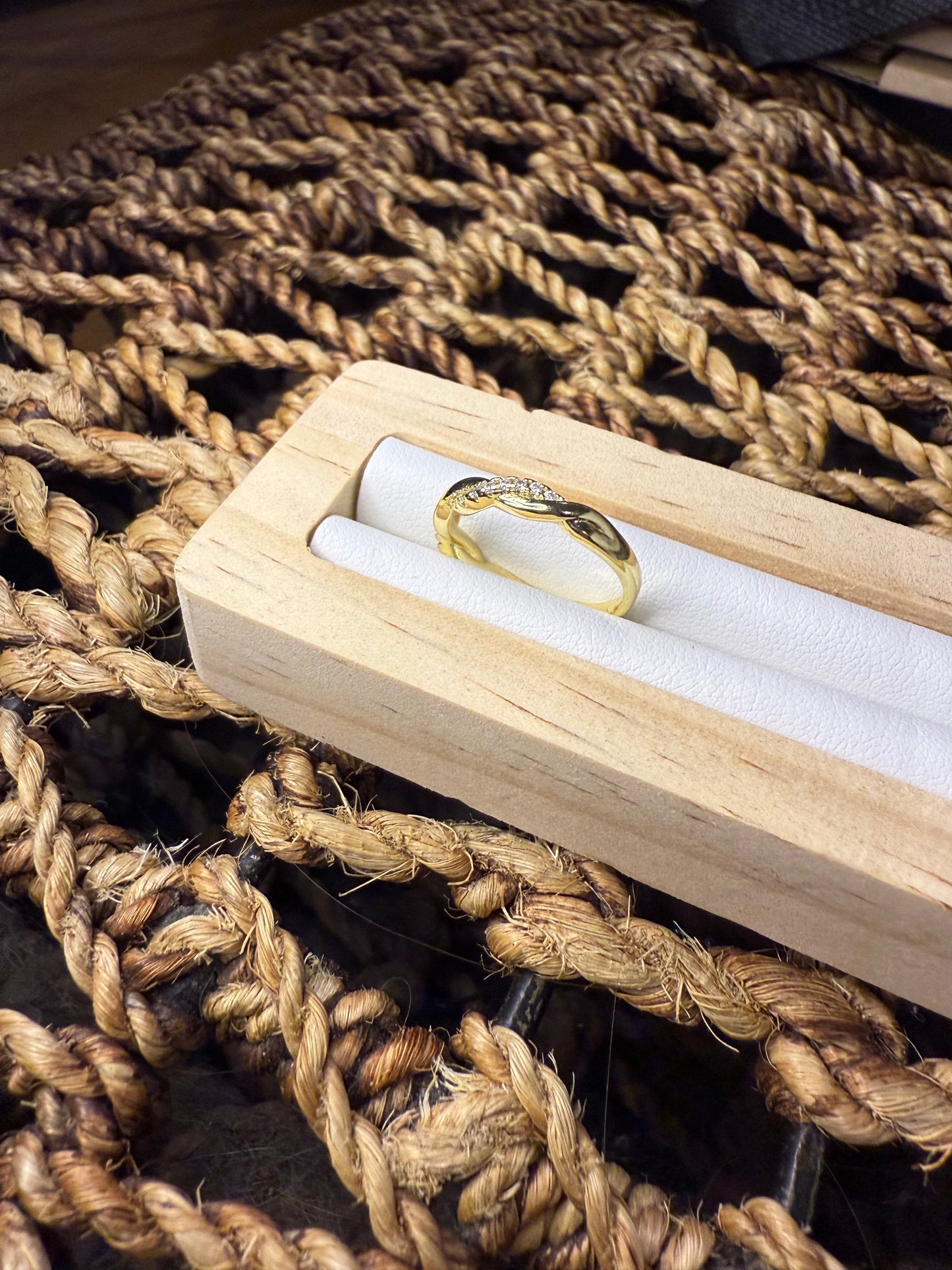 Twisted Crystals Ring