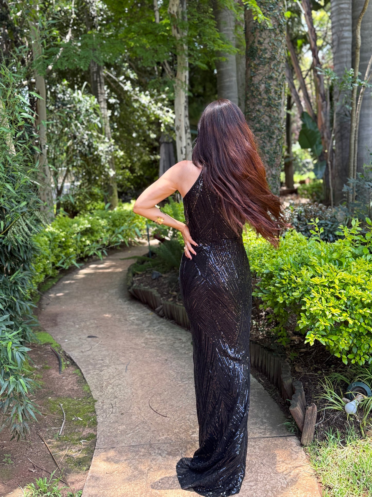 Black Sequence Gown