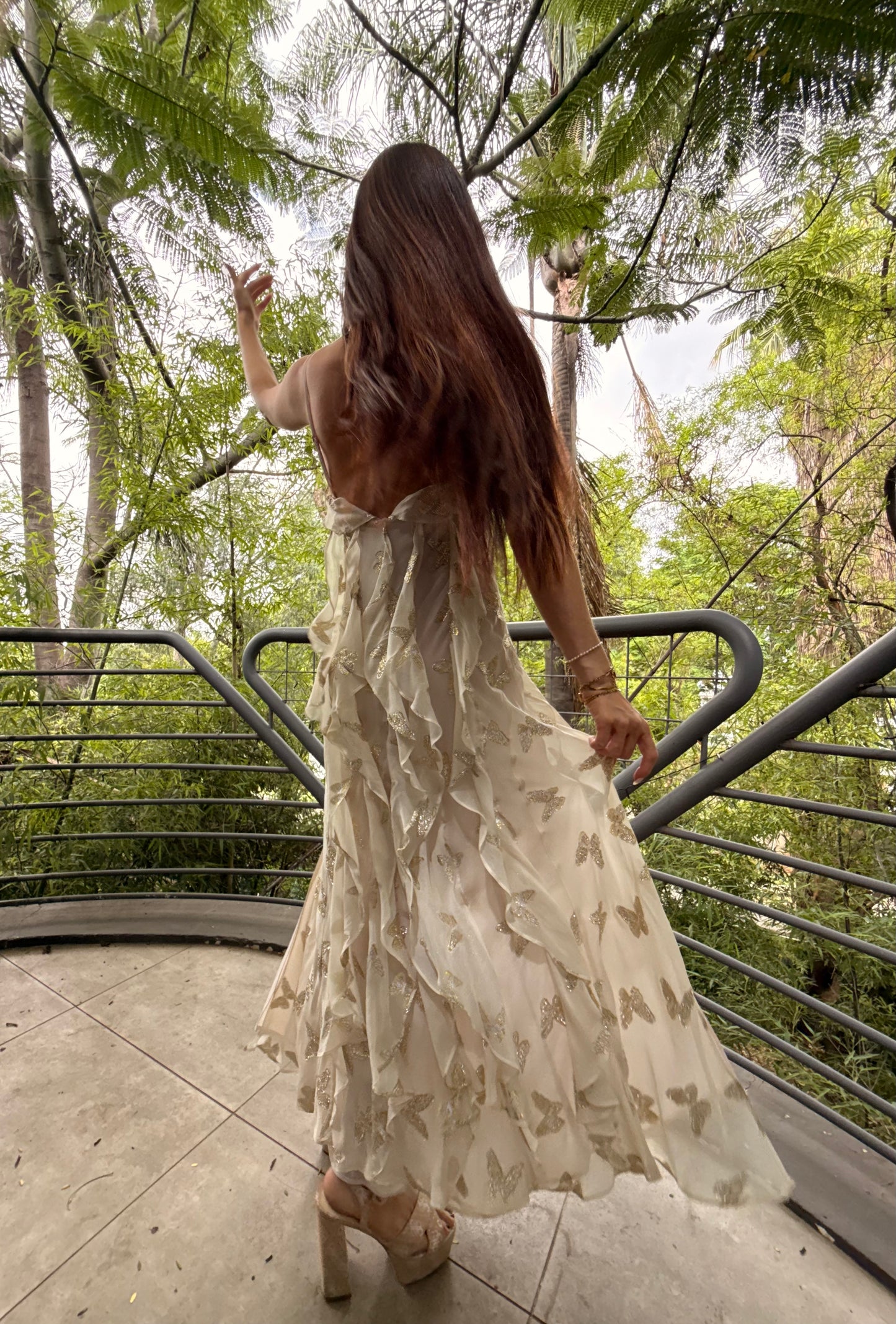 Golden Butterfly Dress