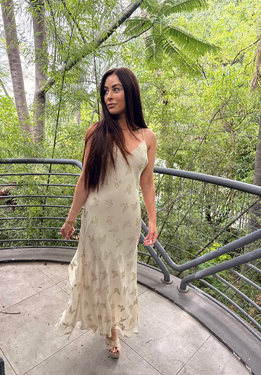 Golden Butterfly Dress