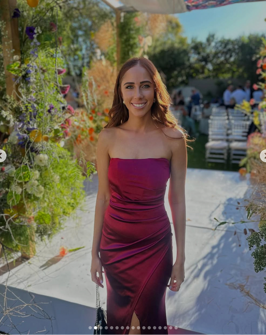 Burgundy Luxe Gown