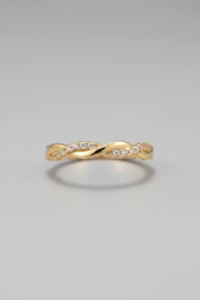 Twisted Crystals Ring
